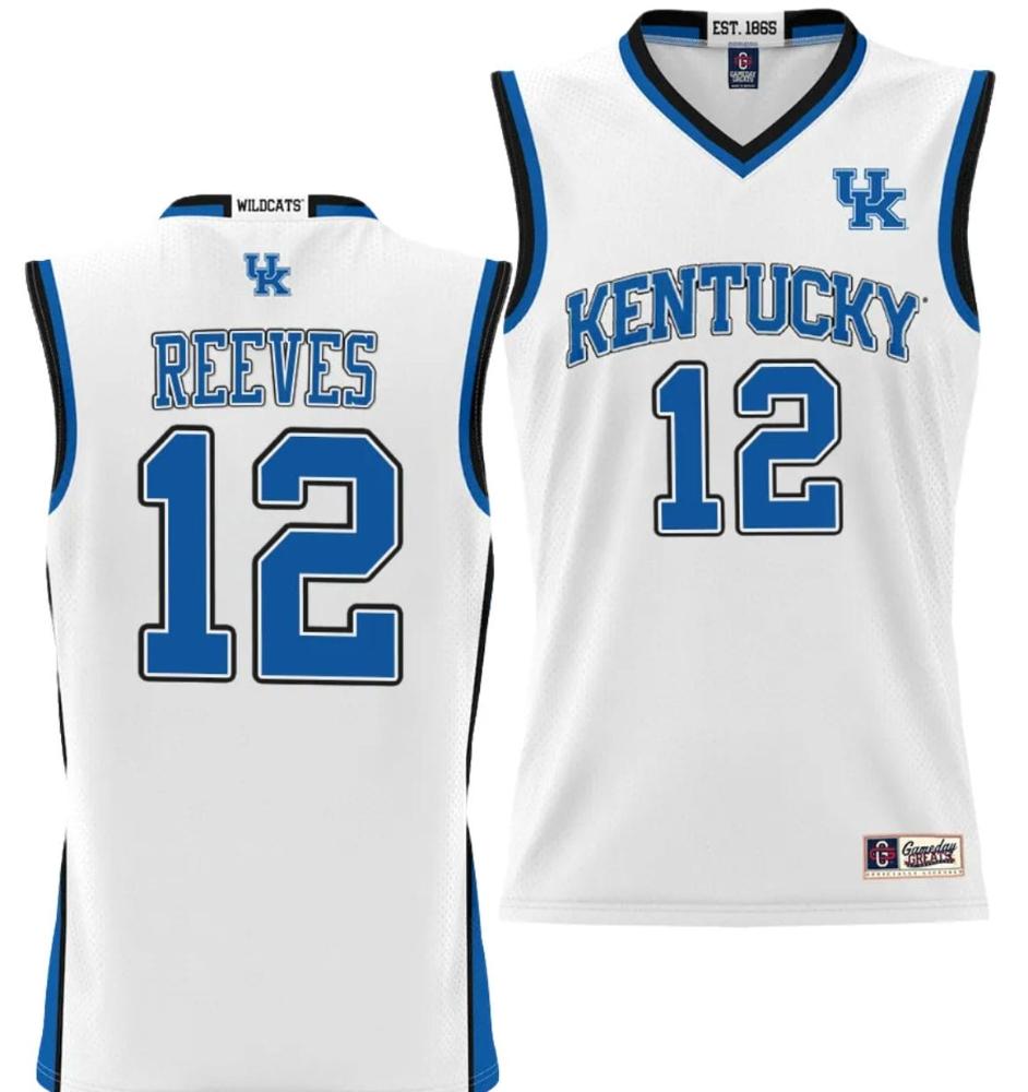 Antonio Reeves Jersey 12 Kentucky Wildcats Nil College Basketball Lightweight