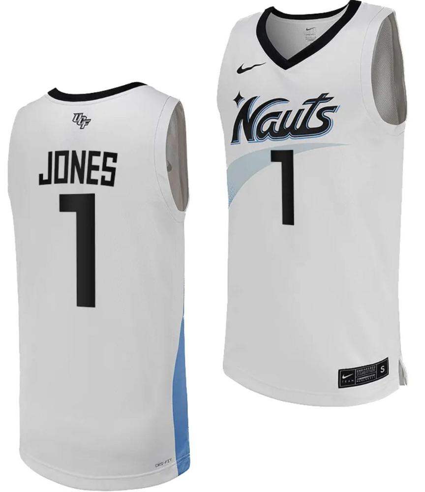Antwann Jones Jersey 1 Ucf Knights Replica College Basketball White Uniform