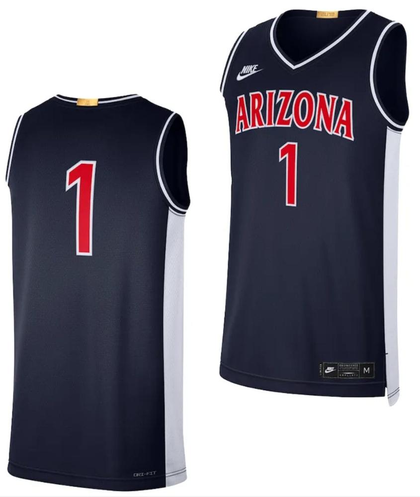 Arizona Wildcats Jersey 1 Limited Retro Basketball 2023 24 Navy
