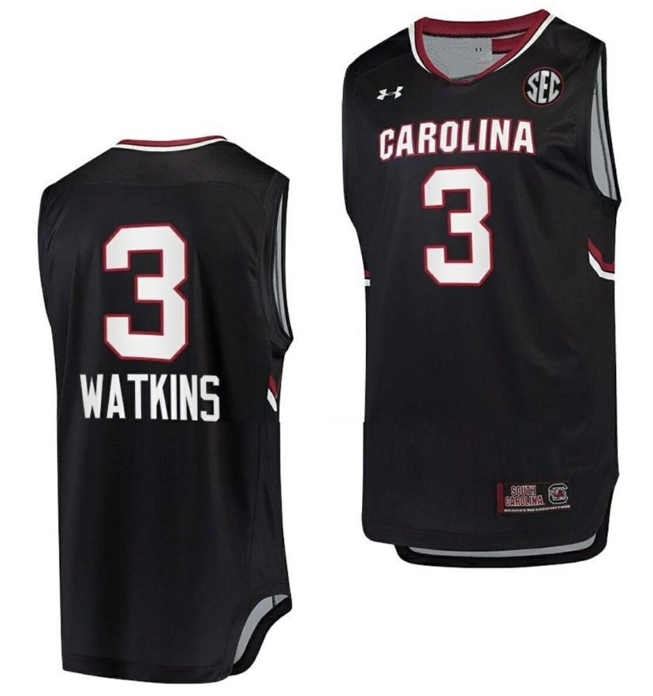 Ashlyn Watkins Jersey South Carolina Gamecocks Jersey College Basketball Black
