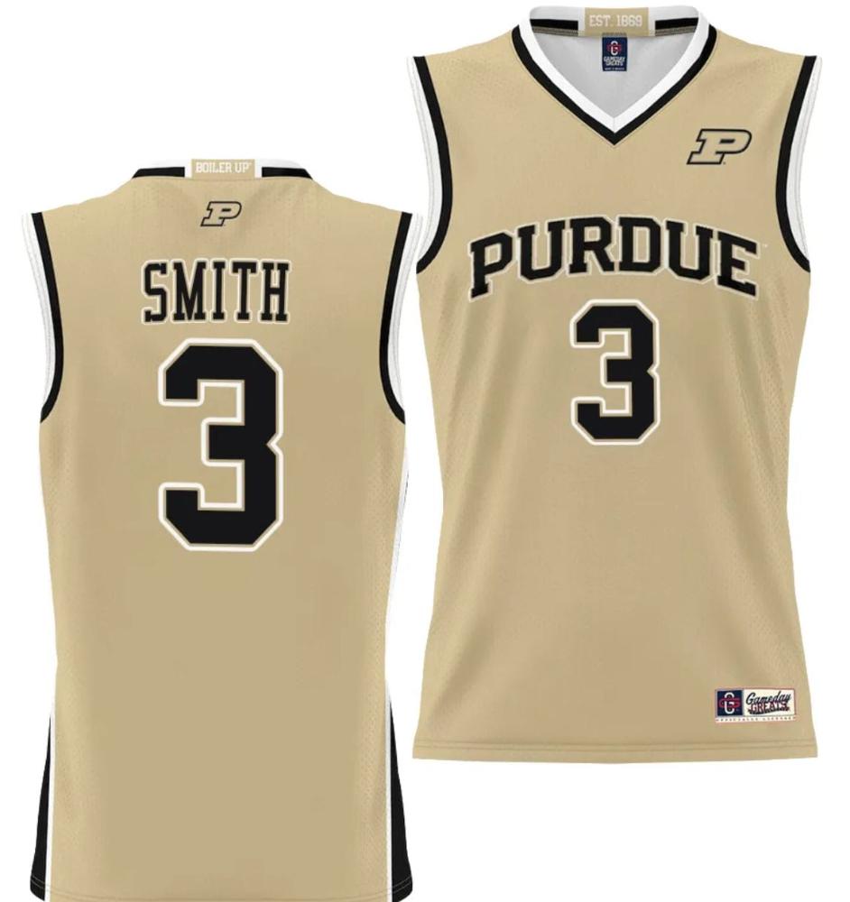 Braden Smith Jersey 3 Purdue Boilermakers Nil College Basketball Lightweight G