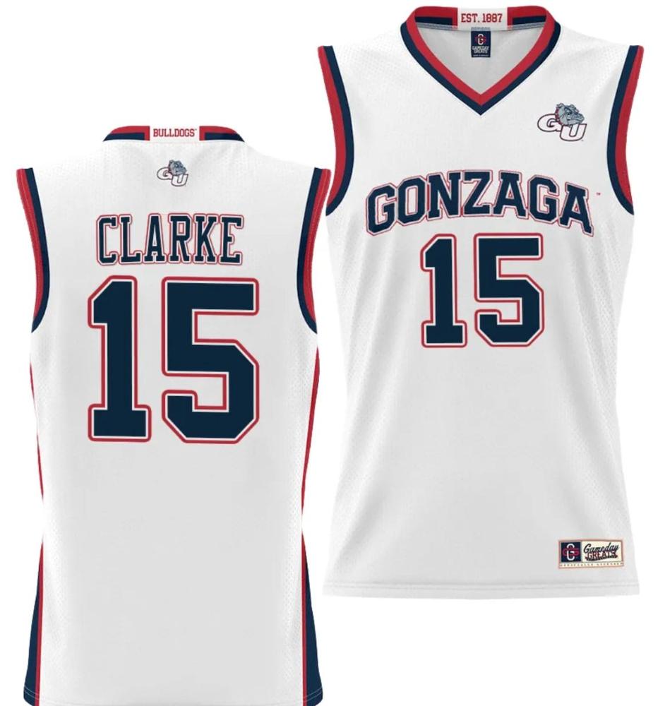 Brandon Clarke Jersey 15 Gonzaga Bulldogs Nil College Basketball Lightweight W