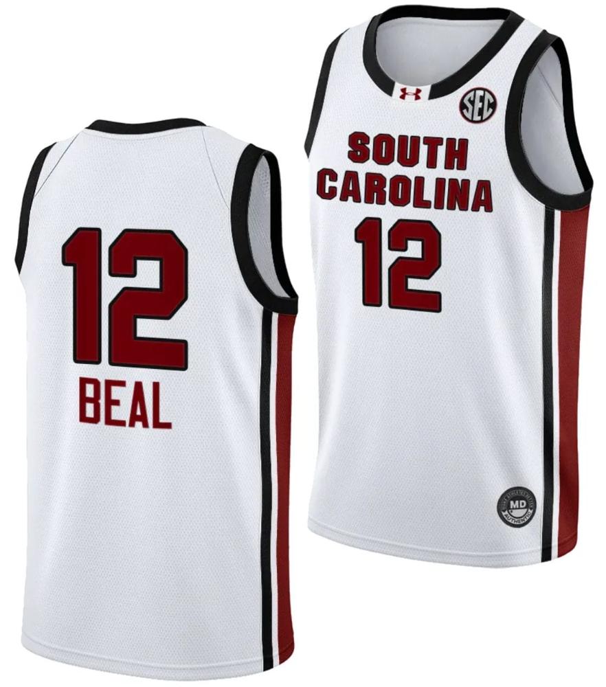Brea Beal Jersey 12 South Carolina Gamecocks College Basketball 2023 24 White