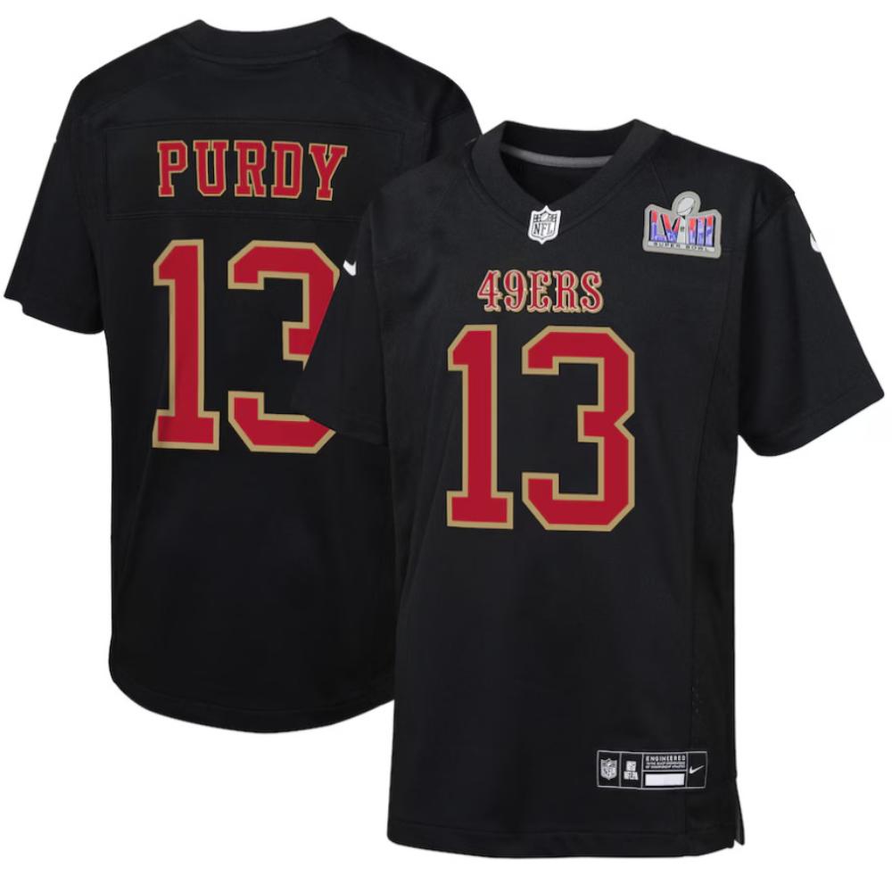 Brock Purdy 13 Black San Francisco 49ers Football Jersey