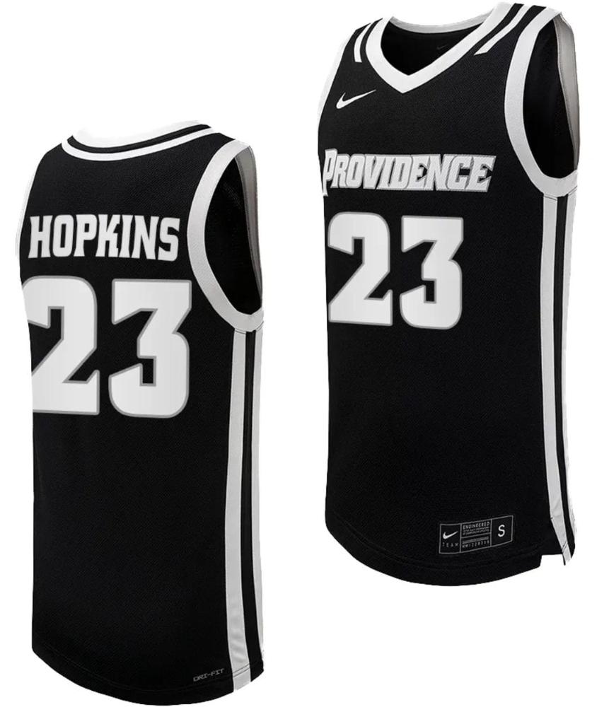 Bryce Hopkins Jersey 23 Providence Friars Replica College Basketball Black Uni