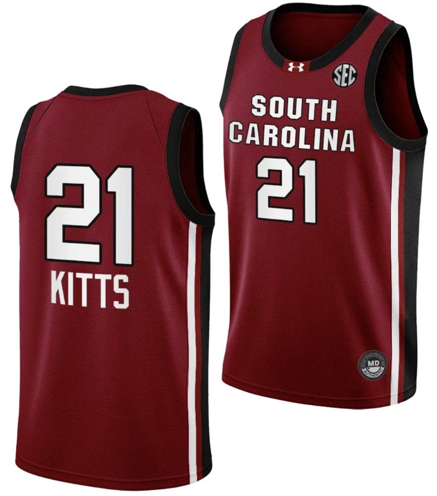 Chloe Kitts Jersey 21 South Carolina Gamecocks College Basketball 2023 24 Garn