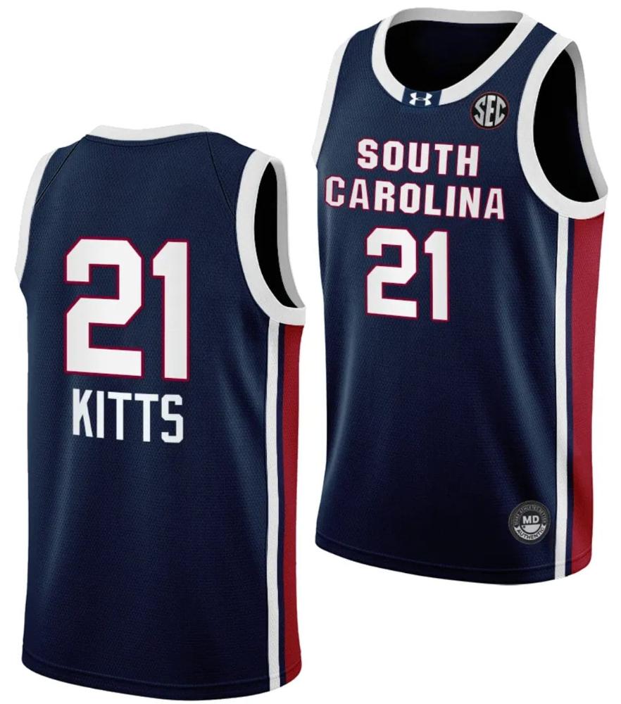 Chloe Kitts Jersey 21 South Carolina Gamecocks College Basketball Away Black