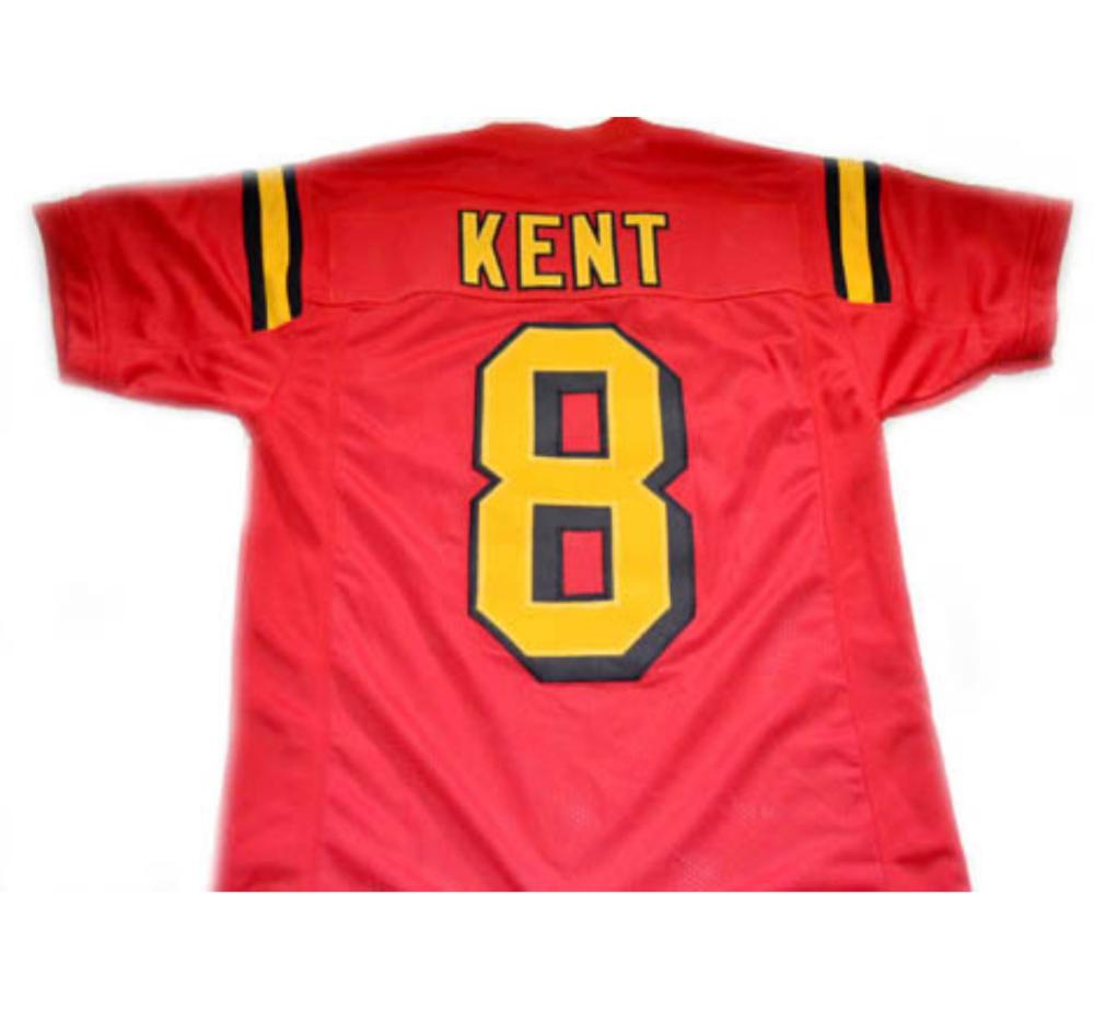 Clark Kent 8 Superman Smallville Movie Football Jersey Red Any Size