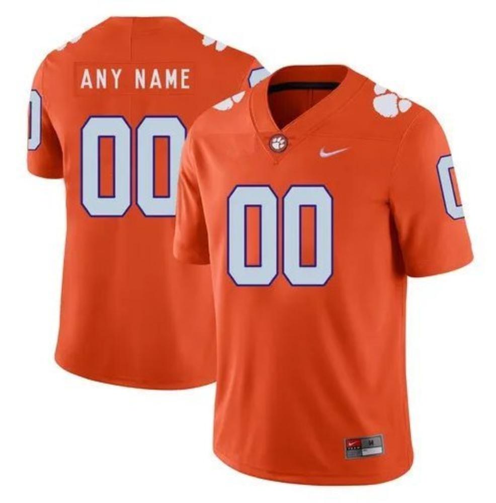 Clemson Tigers Active Player Custom Orange Stitched Football Jersey