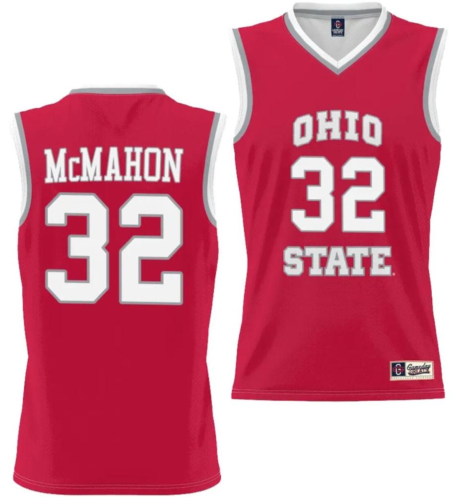 Cotie Mcmahon Jersey 32 Ohio State Buckeyes College Basketball Lightweight Sca