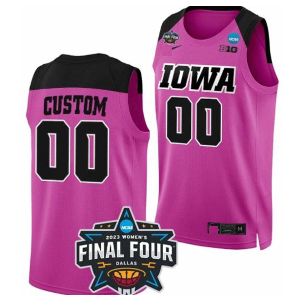 Custom 00 Ncaa Final Four Iowa Hawkeyes College Basketball Jersey