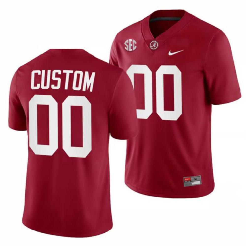 Custom Alabama Crimson Tide Any Name And Number 2022 Patch Red College Football