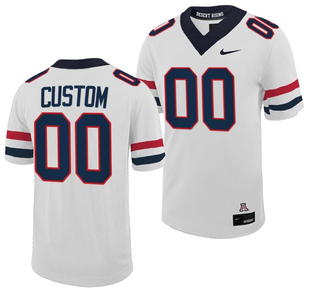 Custom Arizona Wildcats Jersey Name Number College Football Untouchable White