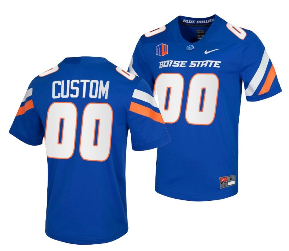 Custom Boise State Broncos Jersey Name Number Ncaa Football Untouchable Royal