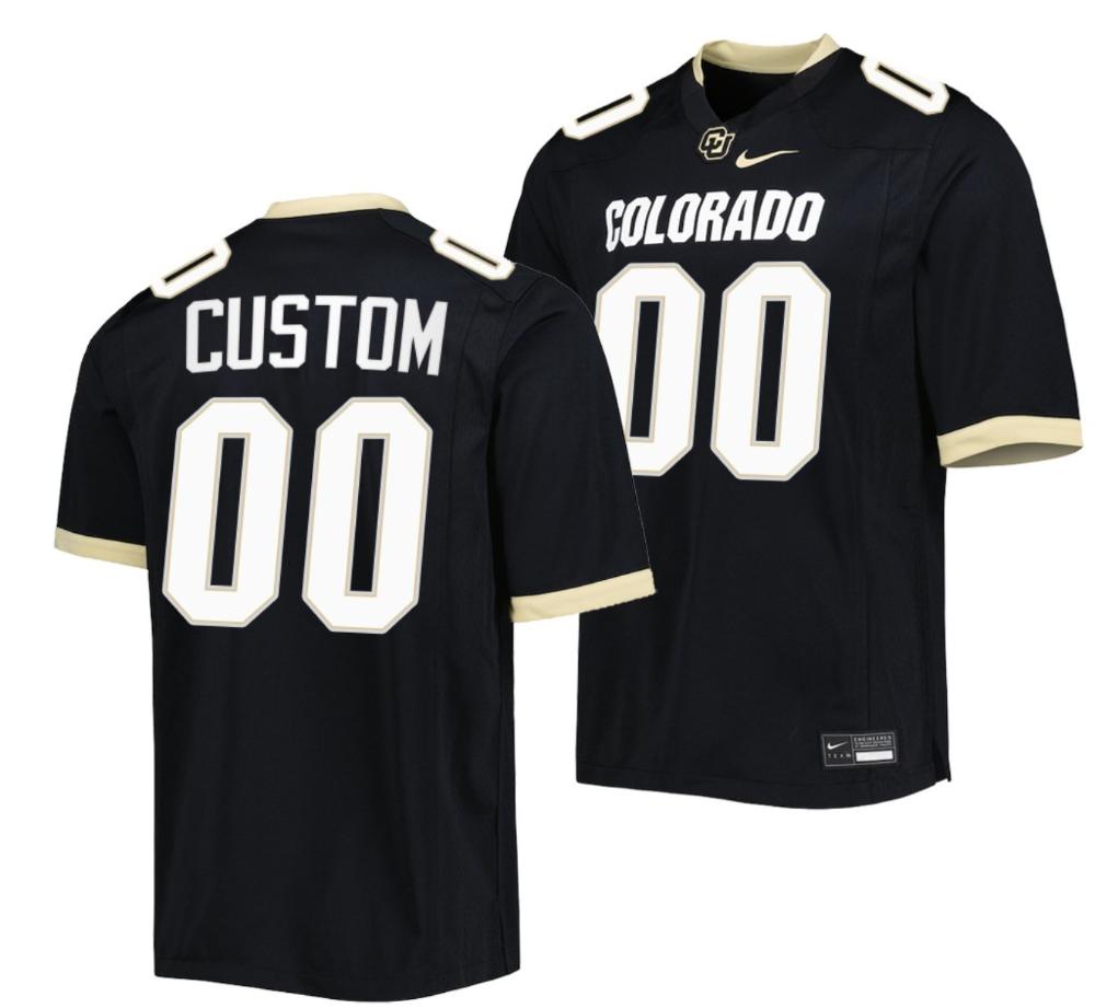 Custom Colorado Buffaloes Jersey Name And Number Ncaa Football Untouchable Black