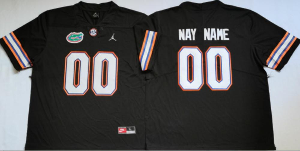 Custom Florida Gators Jersey Name And Number Ncaa College Football Black