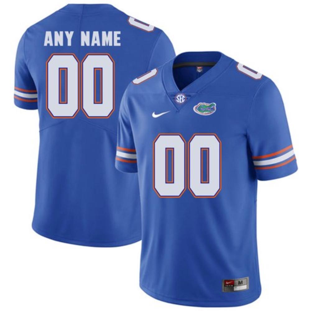 Custom Florida Gators Jersey Name And Number Ncaa College Football Blue
