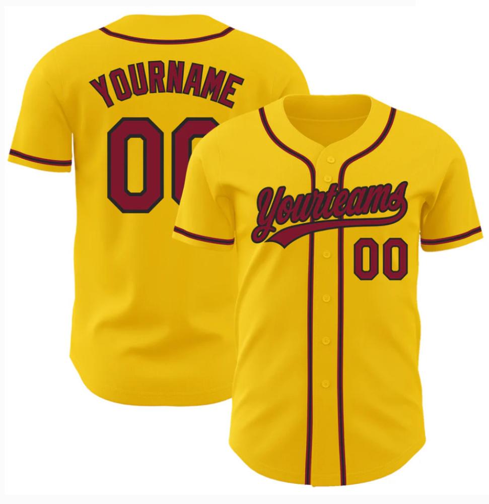 Custom Jersey 2024 Di Baseball Championship Mens College World Series Yellow