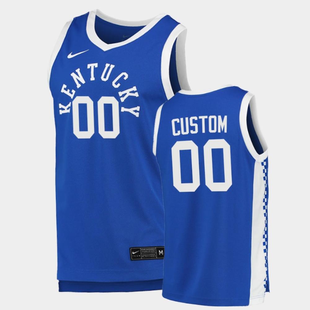 Custom Kentucky Wildcats Jersey Name And Number College Basketball Blue