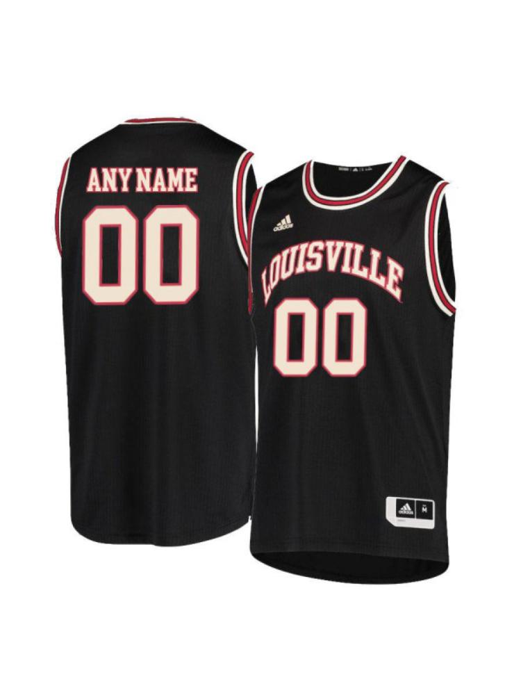 Custom Louisville Cardinals Jersey College Basketball Name And Number Black