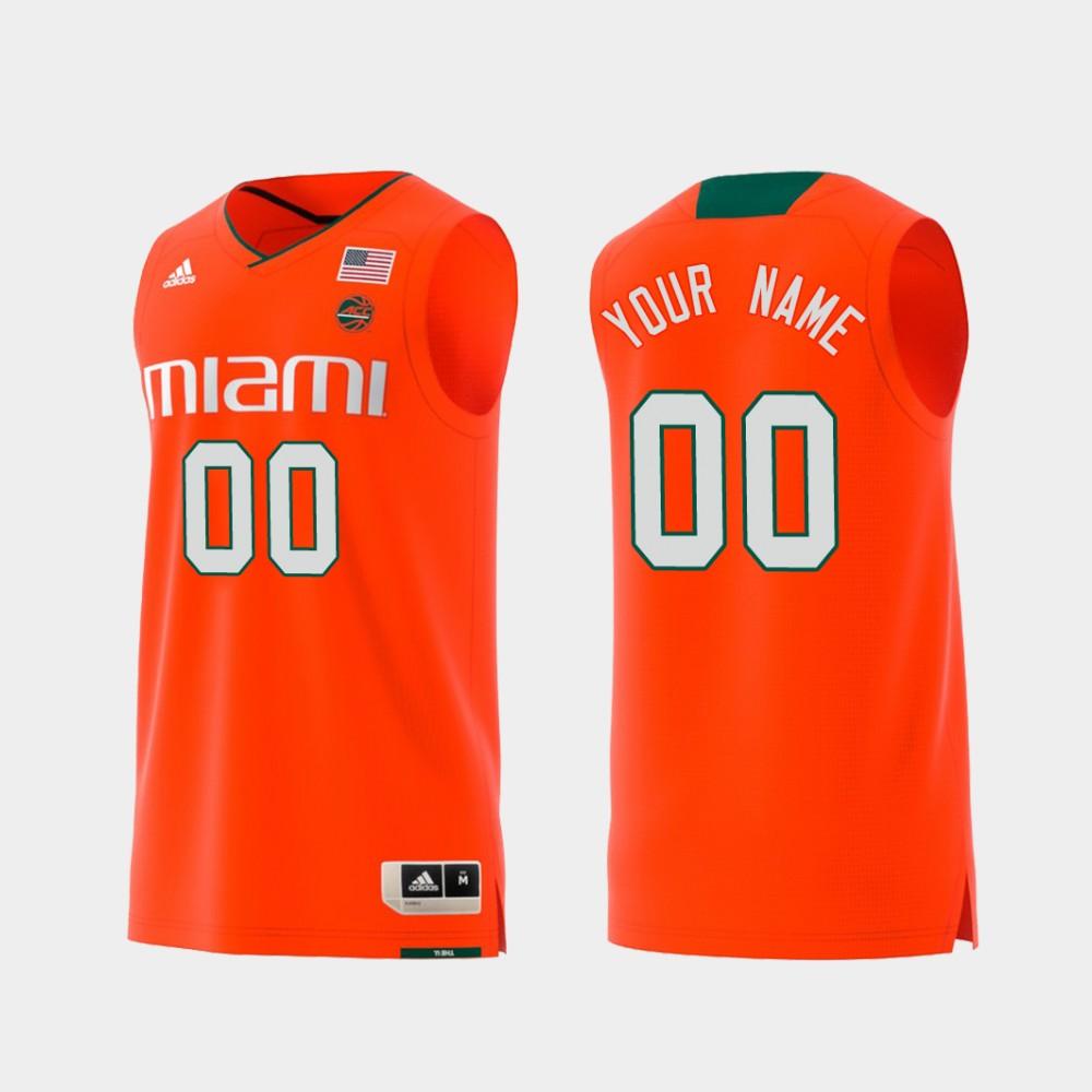 Custom Miami Hurricanes Jersey Name And Number College Basketball Swingman