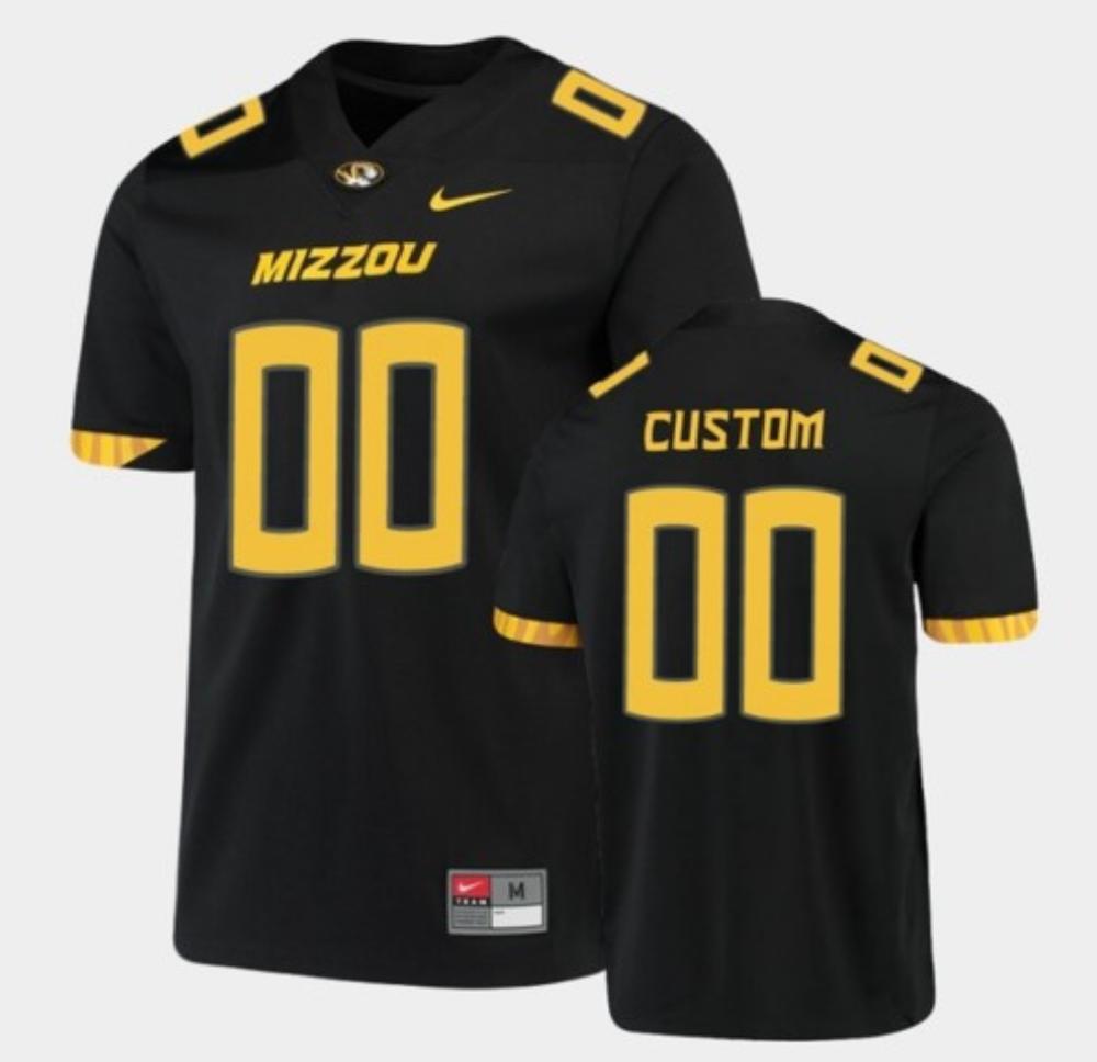 Custom Missouri Tigers Jersey Name And Number College Football Untouchable Black