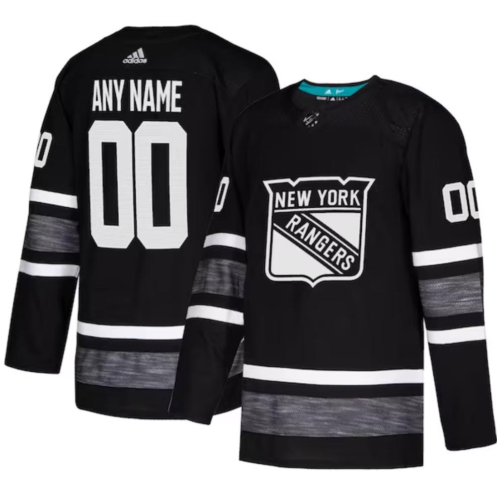 Custom New York Rangers Hockey 2019 All Star Game Parlet Black Jersey Stitched