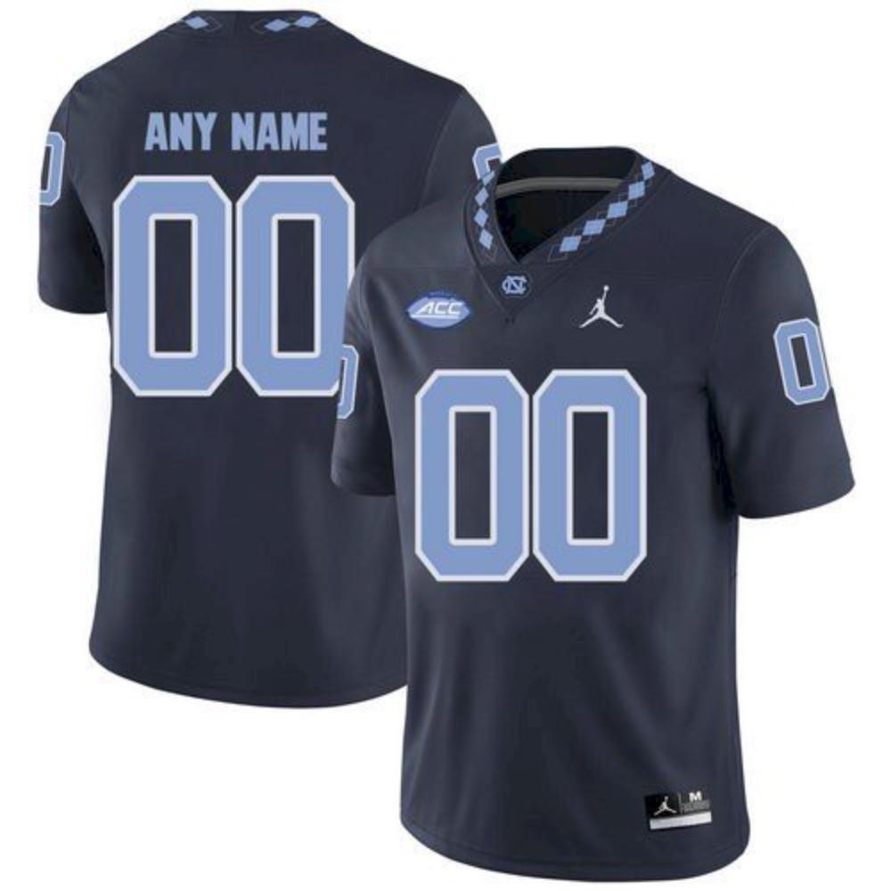 Custom North Carolina Tar Heels Jersey Name Number Ncaa College Football Navy