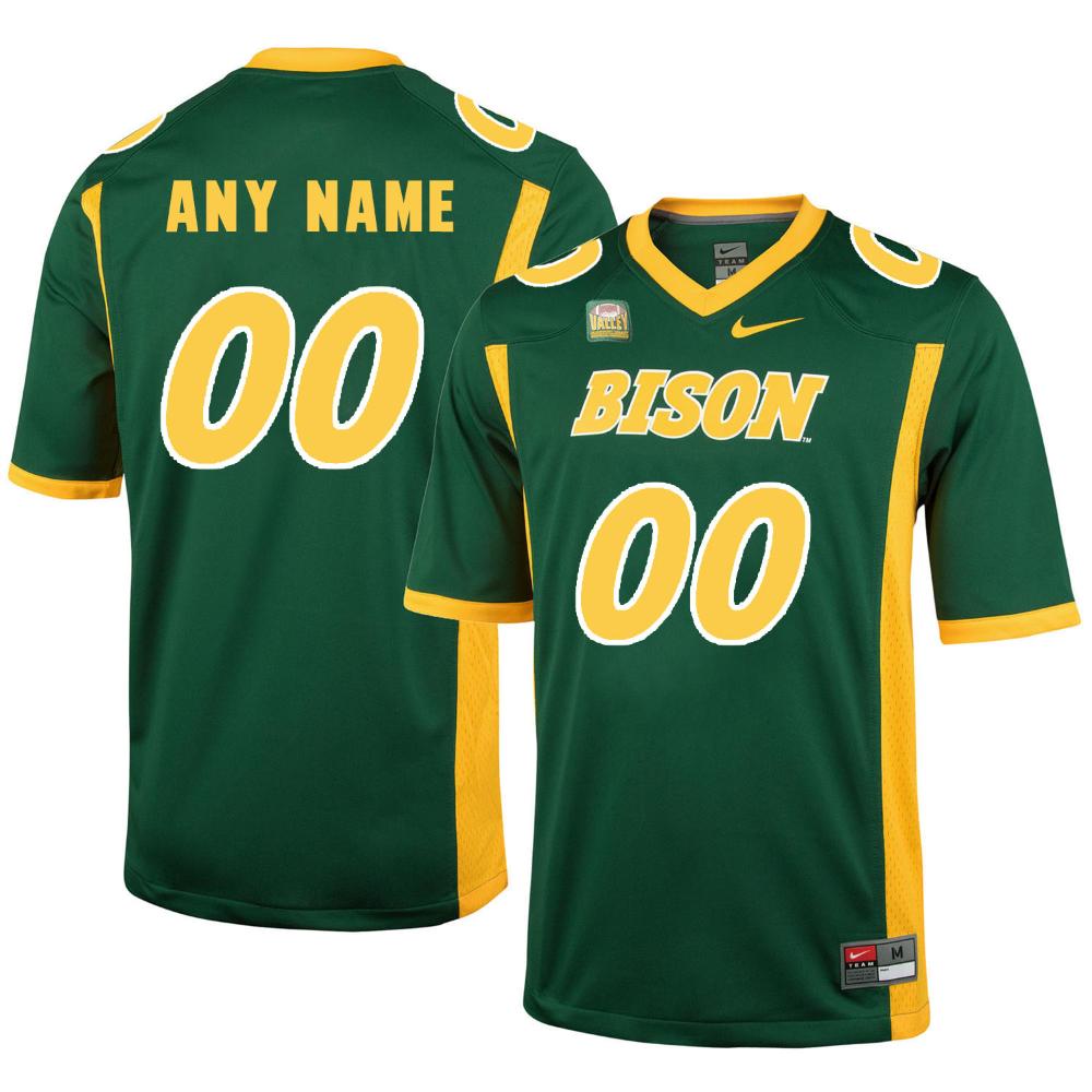 Custom North Dakota State Bison Jersey Name And Number Ncaa College Football