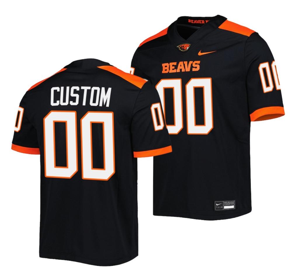 Custom Oregon State Beavers Jersey Ncaa College Football Untouchable Black