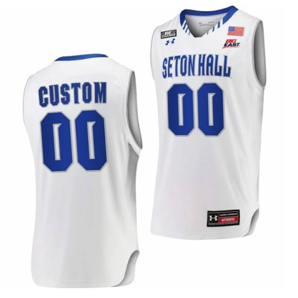 Custom Seton Hall Jersey Name And Number College Basketball Jersey White