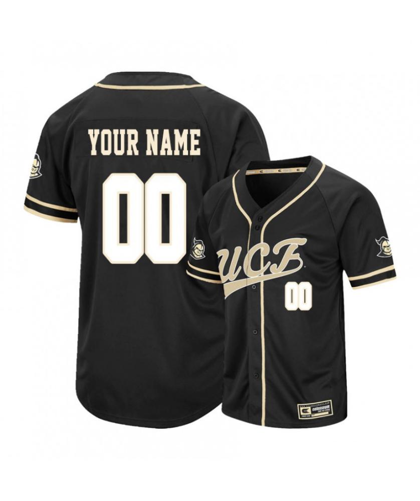 Custom Ucf Knights Baseball Jersey Name Number College Black