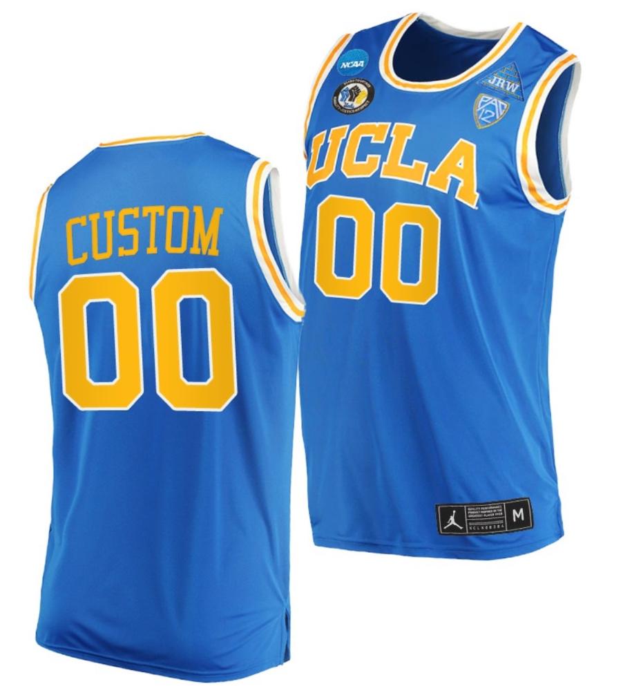 Custom Ucla Bruins Jersey Name And Number College Basketball Blue Away