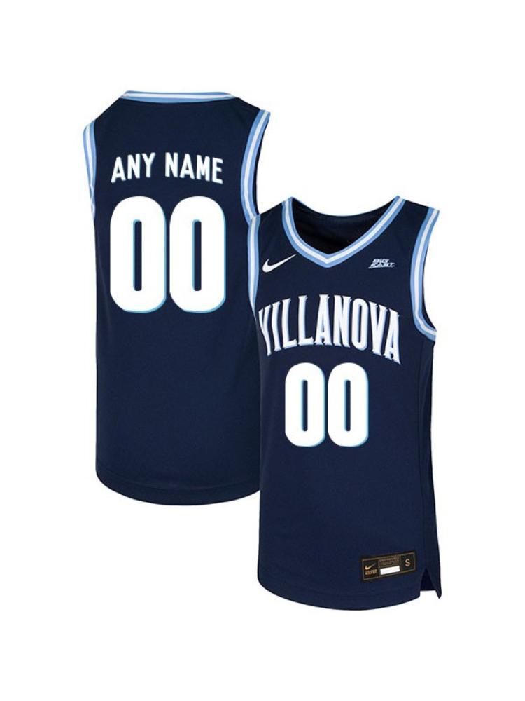 Custom Villanova Wildcats Jersey College Basketball Name And Number Elite Navy