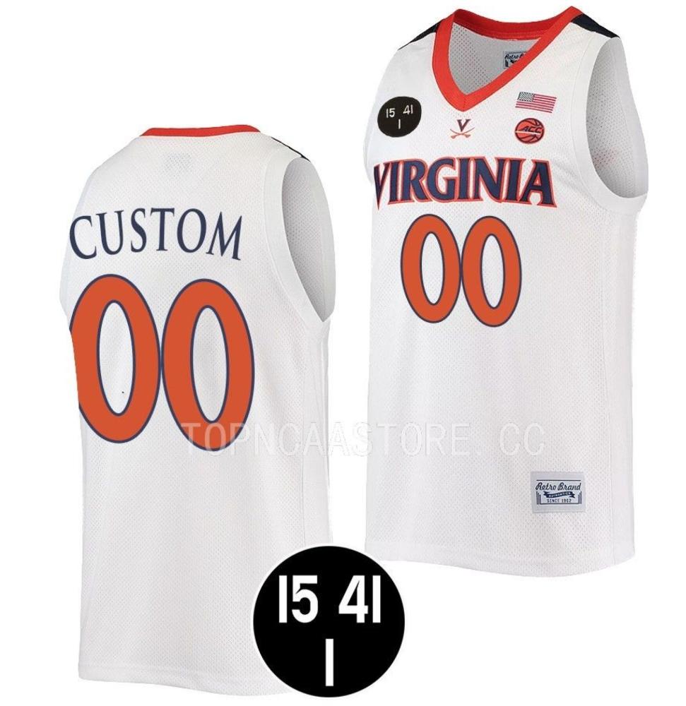 Custom Virginia Cavaliers Jersey Name And Number College Basketball Uva