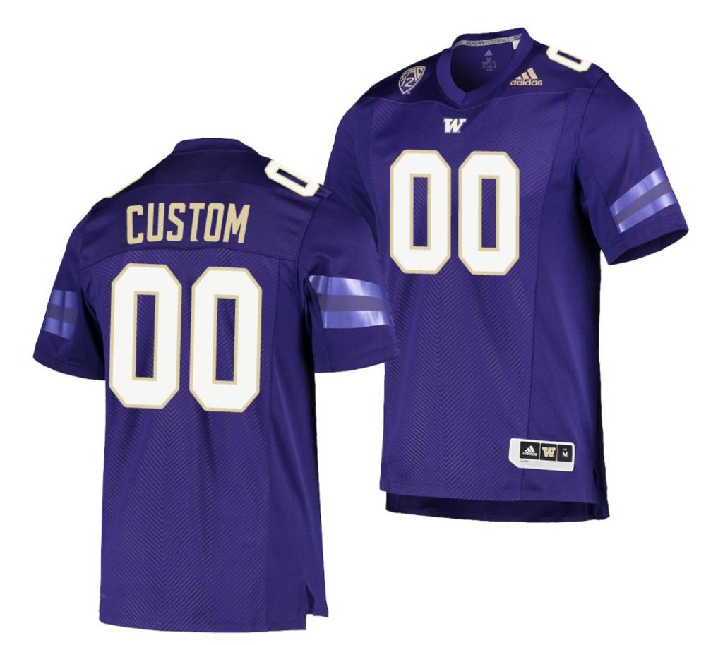 Custom Washington Huskies Jersey Name And Number College Football Replica Purple