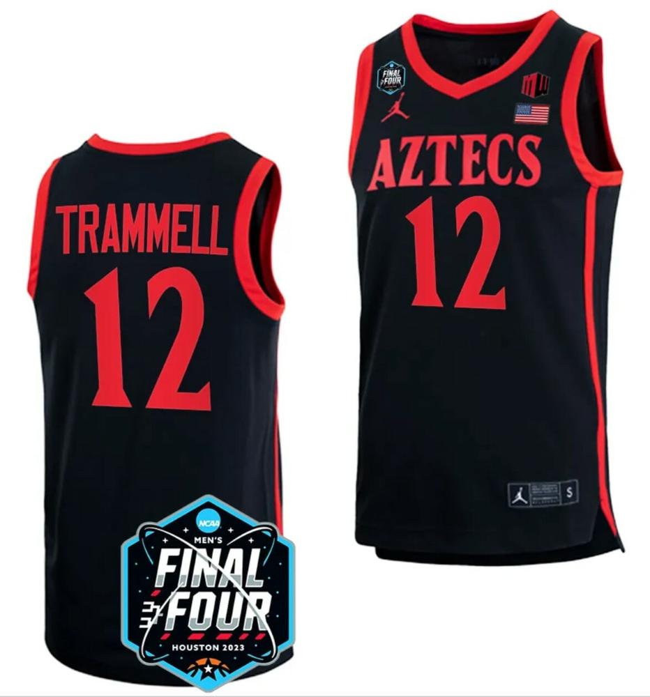 Darrion Trammell Jersey San Diego State Aztecs 2023 Ncaa National Championship