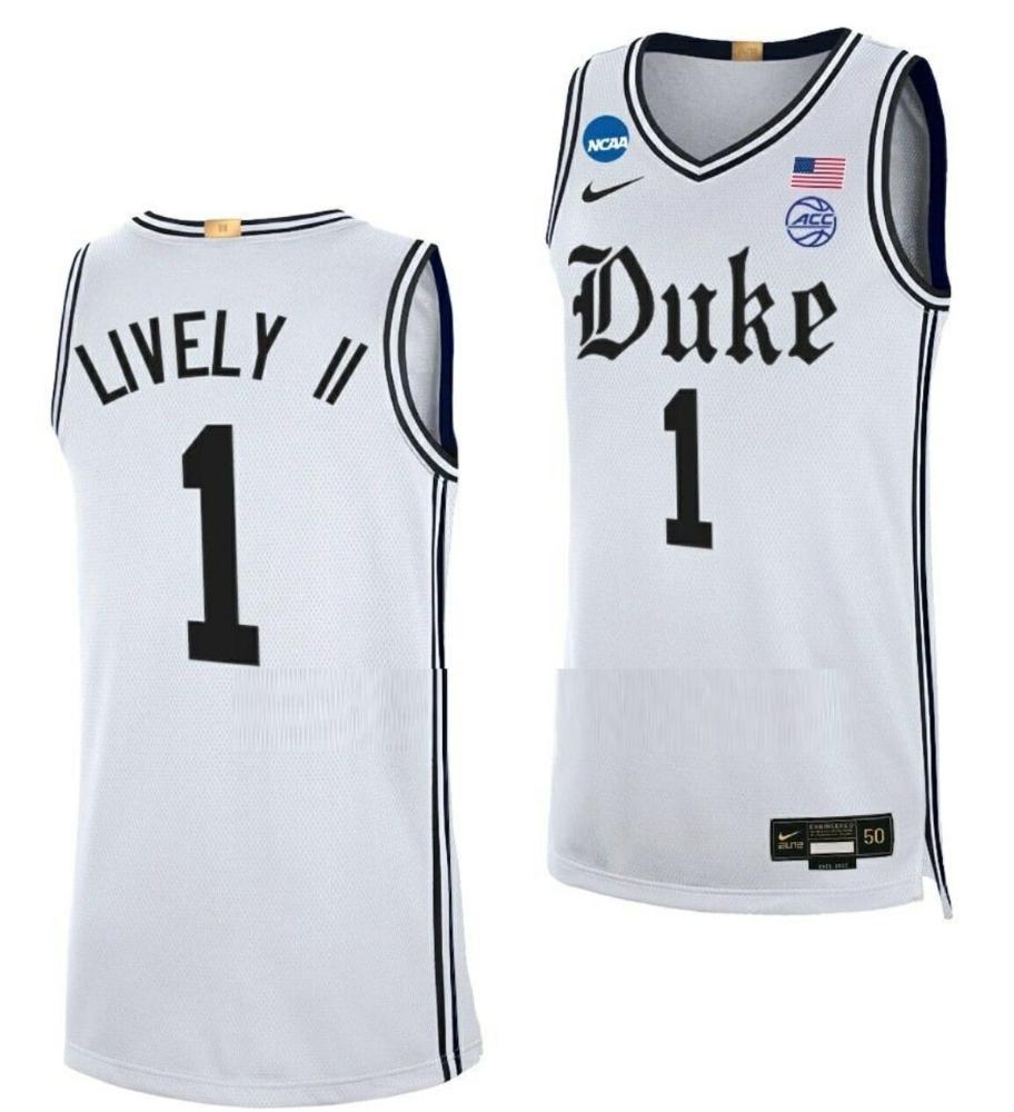Dereck Lively Ii Jersey Duke Blue Devil College Basketball 2023 Ncaa March Madn