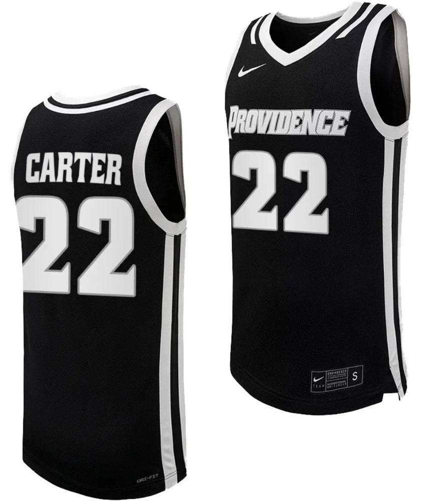 Devin Carter Jersey 22 Providence Friars Replica College Basketball Black Unif