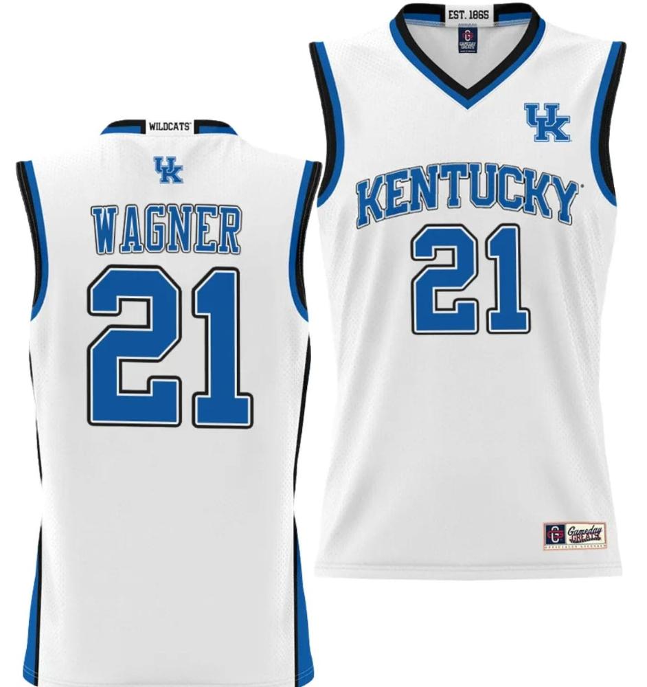 Dj Wagner Jersey 21 Kentucky Wildcats Nil College Basketball Lightweight White