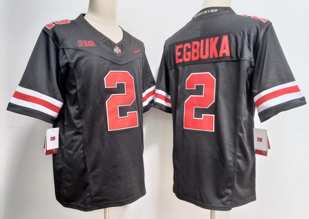 Emeka Egbuka Jersey 2 Ohio State Buckeyes Osu Black
