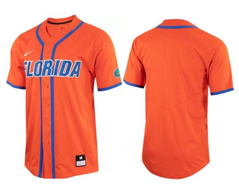 Florida Gators Blank Orange Stitched Baseball Jersey