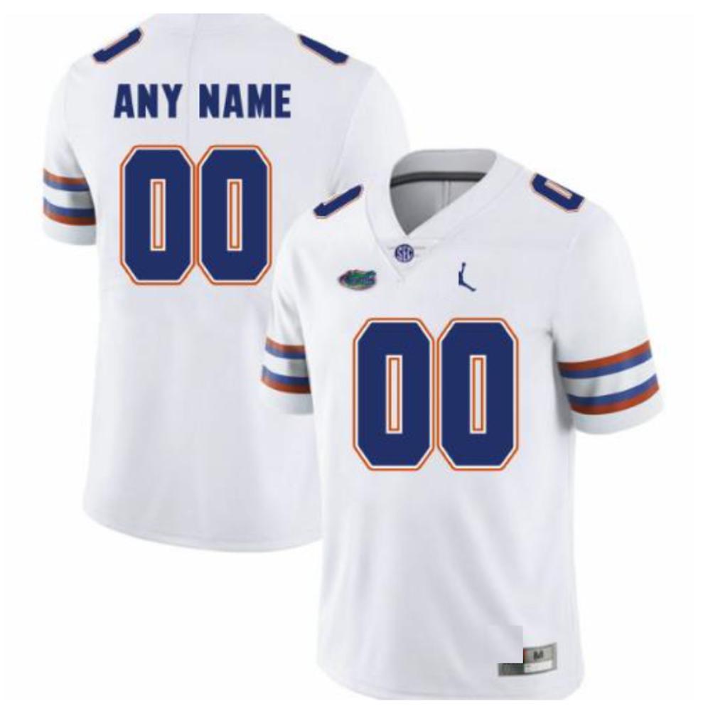 Florida Gators Custom 00 Jersey Name And Number Ncaa Football White Jersey