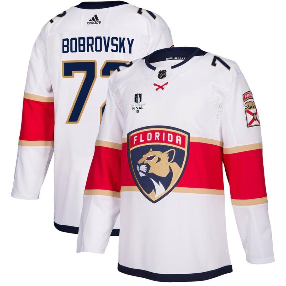 Florida Panthers Sergei Bobrovsky Jersey 2023 Stanley Cup Final Breakaway White