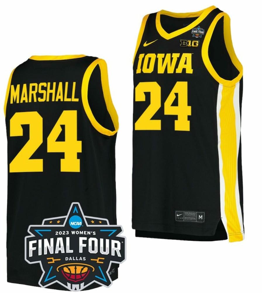 Gabbie Marshall Jersey Iowa Hawkeyes College Basketball 2023 National Champions