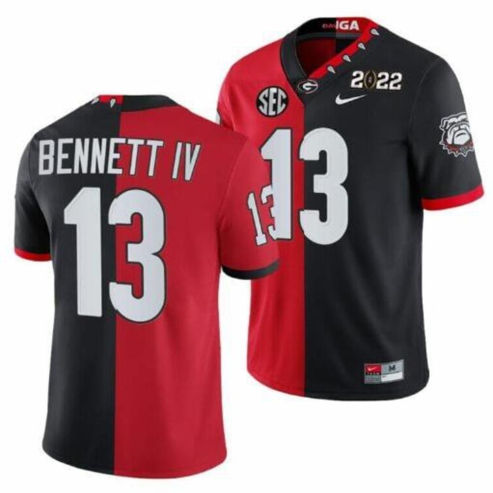 Georgia Bulldogs 13 Stetson Bennett 2023 National Championship Redblack Footba