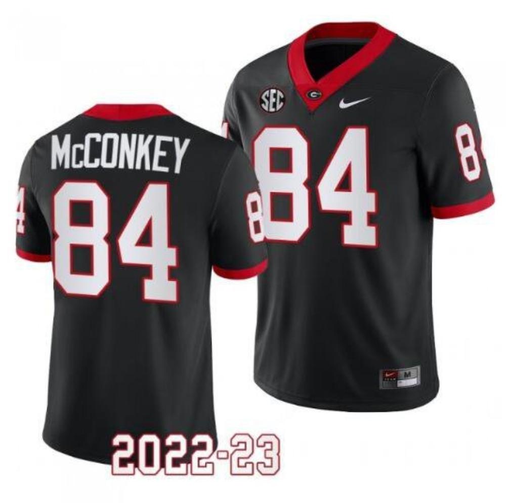 Georgia Bulldogs 84 Ladd Mcconkey Black College Football Stitched Jersey