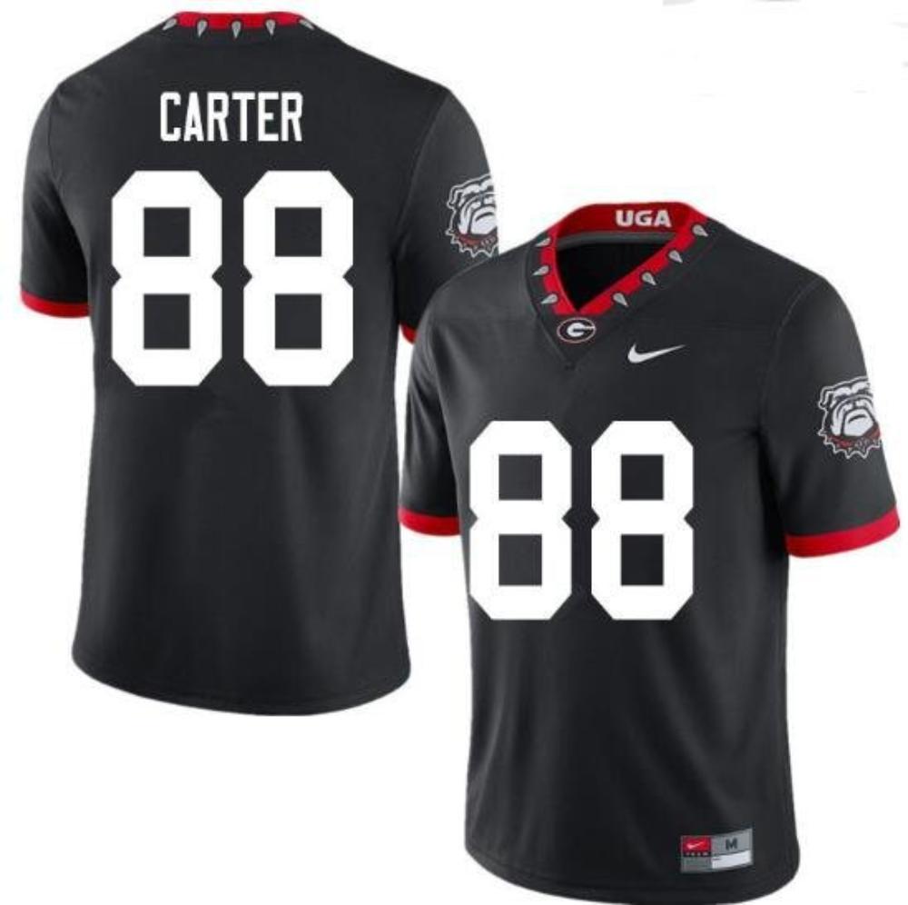 Georgia Bulldogs 88 Jalen Carter Black Stitched College Football Jersey
