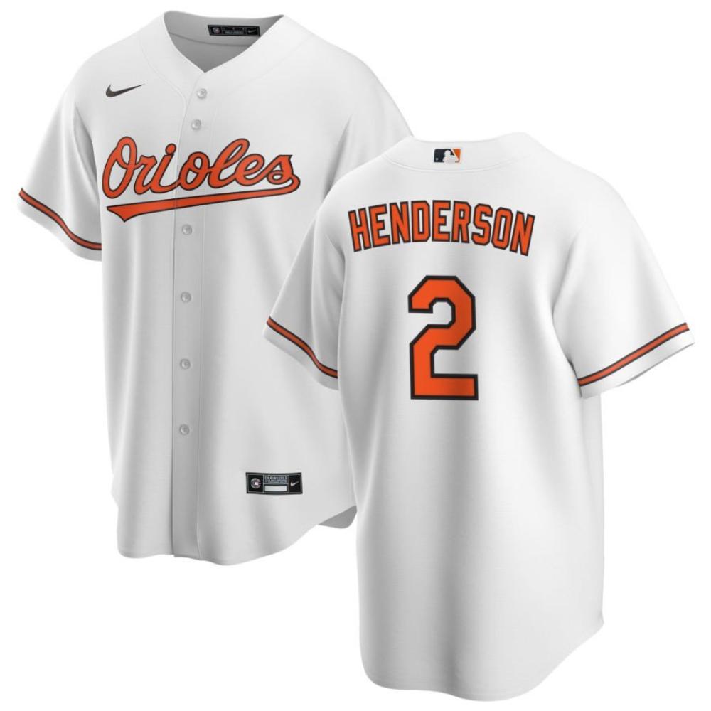 Gunnar Henderson Orioles Jersey 2 Baseball White
