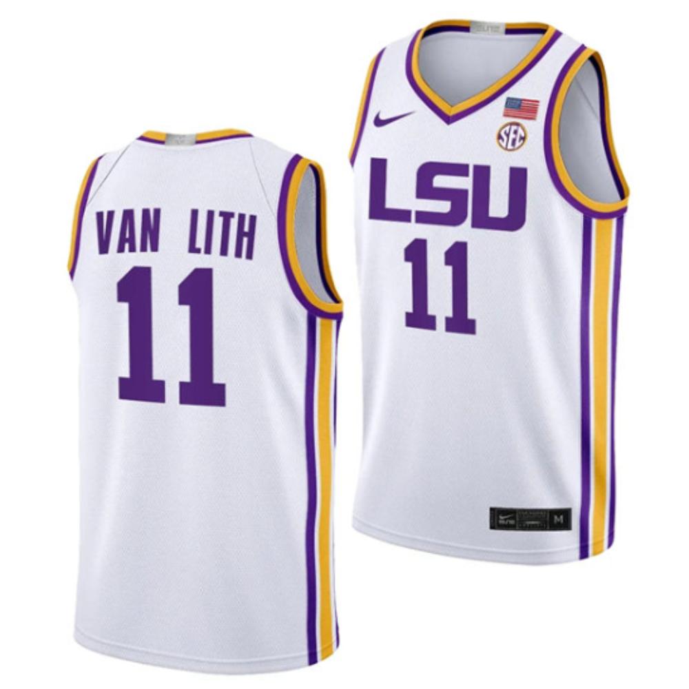 Hailey Van Lith Jersey Lsu Tigers College Basketball Limited White 11
